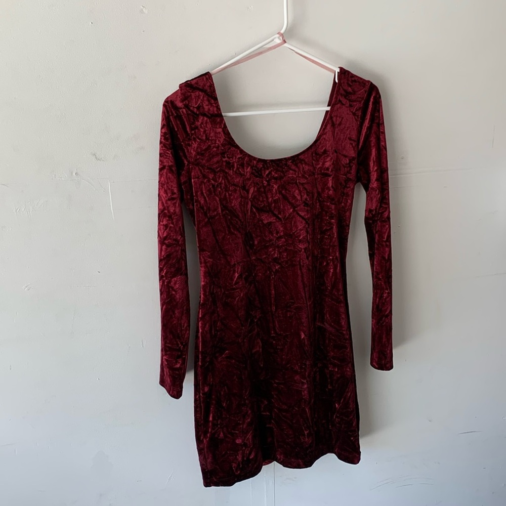Velvet red dress